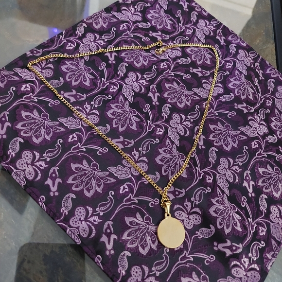 18K Gold Plated Yin ☯️ & Yang Pendant with 18K Gold Plated Miami Cuban Link - Picture 12 of 12